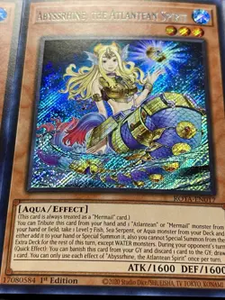 3x Abyssrhine, The Atlantean Spirit | ROTA-EN017 | Secret Rares | NM | YuGiOh! - Image 4