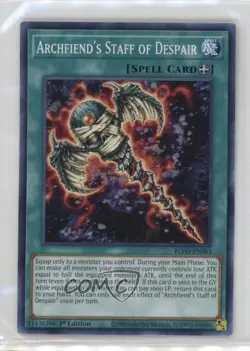 Archfiend's Staff of Despair 1st Ed. YuGiOh Blazing Vortex #BLVO-EN063 - Image 1