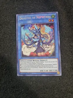 1X NM Devotee of Nephthys - HISU-EN005 - Secret Rare 1st Edition yugioh - Image 1