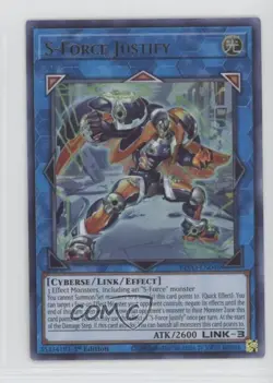 S-Force Justify 1st Ed. YuGiOh Blazing Vortex #BLVO-EN048 - Image 1