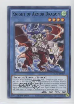 Knight of Armor Dragon 1st Ed. YuGiOh Blazing Vortex #BLVO-EN037 - Image 1