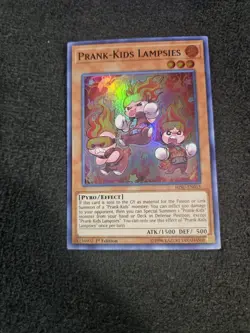 1X Prank-Kids Lampsies - HISU-EN015 - Super Rare 1st Edition yugioh - Image 1