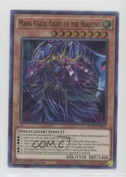 Maha Vailo Light of the Heavens 1st Ed. YuGiOh Blazing Vortex #BLVO-EN024 - Image 1