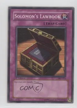 Solomon's Lawbook 1st Ed. YuGiOh Pharaoh's Servant #PSV-013 2002 - Image 1
