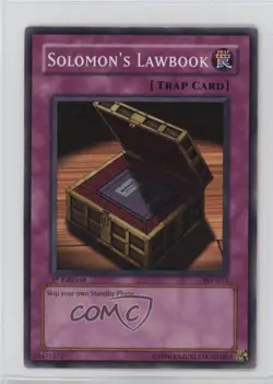 Solomon's Lawbook 1st Ed. YuGiOh Pharaoh's Servant #PSV-013 2002 - Image 1