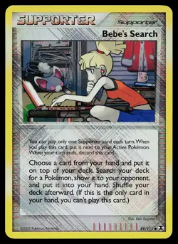 Pokemon Card - Bebe's Search League Promo Crosshatch 89/111 Reverse Holo - Image 1
