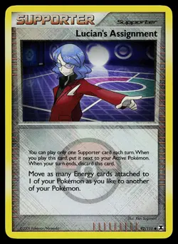 Pokemon Card - Lucian's Assignment League Promo Crosshatch 92/111 Reverse Holo - Image 1