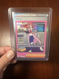 Pokemon TCG Trainer Lacey Prismatic Evolutions Holo Card 175/131 - Image 4