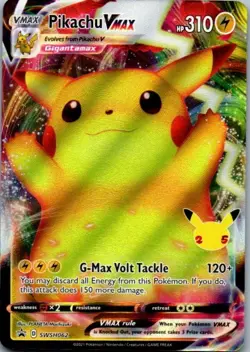 Pikachu VMAX SWSH062 Sword & Shield Promo Card Near Mint Condition - Image 1
