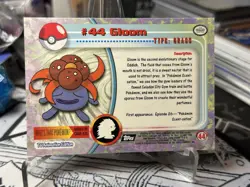 Gloom #44 1999 Topps Pokemon TV Animation Edition Series 1 Red Logo - Image 4