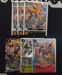 Digimon Card Welcome Tamer Agumon Wargraymon Palmon Piyomon Japan - Image 1