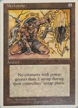 Vintage Magic The Gathering (MTG) : 4th Edition : Meekstone: Rare - Image 1