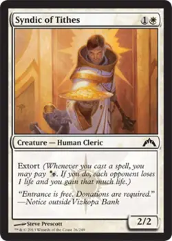 Syndic of Tithes - Light Play MTG Gatecrash - Image 1