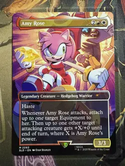 Amy Rose 2083 - MTG Sonic The Hedgehog Secret Lair - Image 1