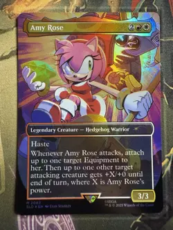 Amy Rose FOIL 2083 - MTG Sonic The Hedgehog Secret Lair - Image 1