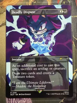 Deadly Dispute 2091 - MTG Sonic The Hedgehog Secret Lair - Image 1