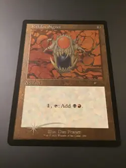 MTG Secret Lair #289 Rakdos Signet Retro Frame Etched Foil - Image 1