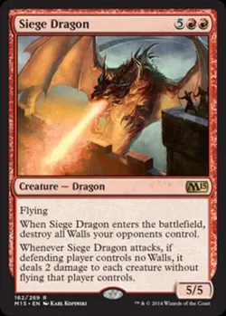 Siege Dragon - Light Play MTG Magic 2015 Core Set - Image 1