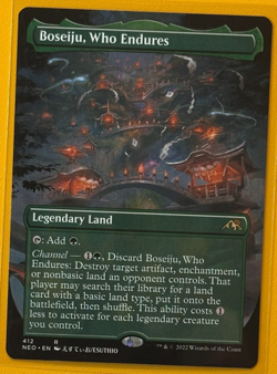 Boseiju, Who Endures- Kamigawa: Neon Dynasty Borderless Regular MTG-NM - Image 1