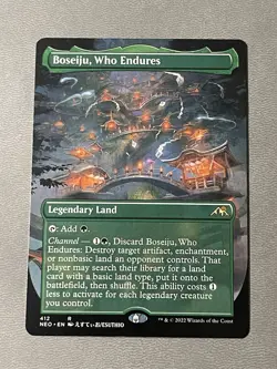 Boseiju, Who Endures- Kamigawa: Neon Dynasty Borderless Regular MTG-NM - Image 1