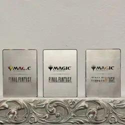 MTG English Metal Stainless Token Final Fantasy Complete Set of 3 Promo NM - Image 2