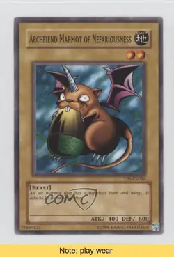 Archfiend Marmot of Nefariousness YuGiOh Tournament Pack 6 #TP6-EN016 READ u3f - Image 1