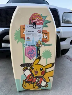 2025 Pokemon World Championships Pikachu Bodyboard Boogie Board Anaheim Worlds - Image 1