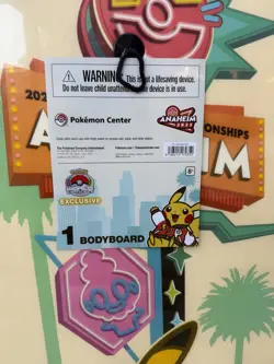 2025 Pokemon World Championships Pikachu Bodyboard Boogie Board Anaheim Worlds - Image 2