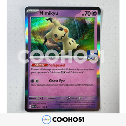 Pokemon TCG Mimikyu 097/193 Asia GYM Stamped Promo Asia Exclusive. NM - Image 2