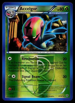 Pokemon Card - Accelgor (Team Plasma) Plasma Blast 8/101 Reverse Holo - Image 1