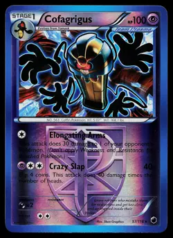 Pokemon Card - Cofagrigus (Team Plasma) Plasma Freeze 57/116 Reverse Holo - Image 1