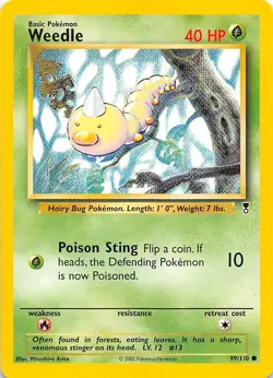 Weedle 099/110 Legendary Collection Pokemon 000641 - Image 1