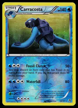 Pokemon Card - Carracosta Plasma Blast 28/101 Reverse Holo - Image 1