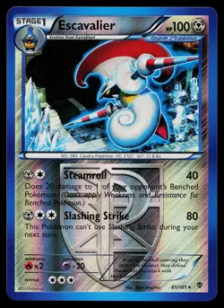 Pokemon Card - Escavalier (Team Plasma) Plasma Blast 61/101 Reverse Holo - Image 1