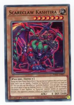Yugioh Scareclaw Kashtira PHHY-EN007 Common 1st Edition NM x3 Play Set - Image 1