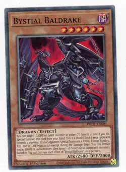 Yugioh Bystial Baldrake PHHY-EN004 Common 1st Edition NM - Image 1