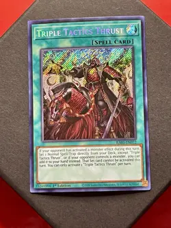 Triple Tactics Thrust | RA03-EN072 | Secret Rare | NM | 1st Edition | YuGiOh! - Image 1