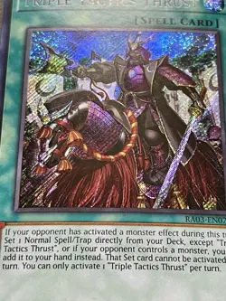Triple Tactics Thrust | RA03-EN072 | Secret Rare | NM | 1st Edition | YuGiOh! - Image 2