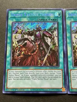 3x Triple Tactics Thrust | RA03-EN072 | Secret Rares | NM | 1st Ed | YuGiOh! - Image 3