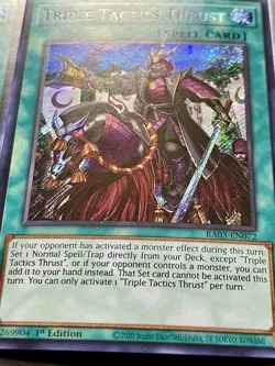 3x Triple Tactics Thrust | RA03-EN072 | Secret Rares | NM | 1st Ed | YuGiOh! - Image 4