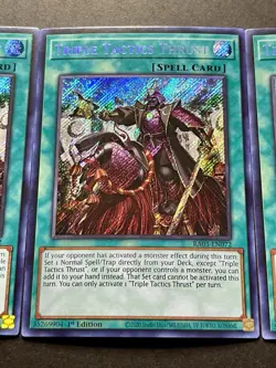 3x Triple Tactics Thrust | RA03-EN072 | Secret Rares | NM | 1st Ed | YuGiOh! - Image 5