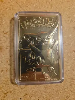 Pokemon PIKACHU 23k Gold-Plated Trading Card & Pokeball - Burger King RARE ?? - Image 12