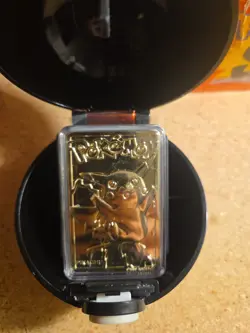 Pokemon PIKACHU 23k Gold-Plated Trading Card & Pokeball - Burger King RARE ?? - Image 13
