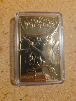 Pokemon PIKACHU 23k Gold-Plated Trading Card & Pokeball - Burger King RARE ?? - Image 4