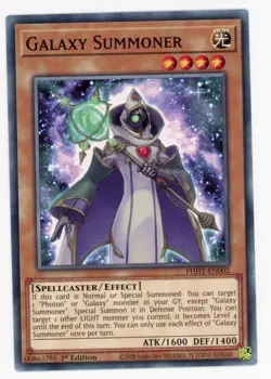 Yugioh Galaxy Summoner PHHY-EN002 Common 1st Edition NM x3 Play Set - Image 1