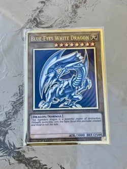 Blue-Eyes White Dragon | MAGO-EN001 | Premium Gold Rare | LP | 1st Ed | YuGiOh! - Image 1