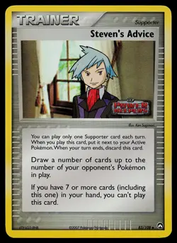 Pokemon Card - Steven's Advice Power Keepers Stamped 83/108 Reverse Holo - Image 1