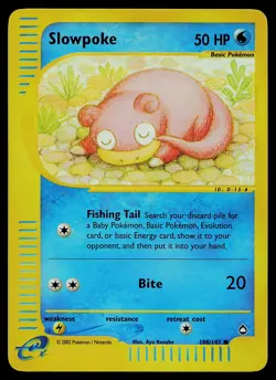 Pokemon Card - Slowpoke Aquapolis 108/147 Reverse Holo - Image 1