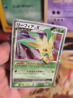 Pokemon Karte Card Holo Leafeon Folipurba LV. X Majestic Dawn Dush japanese VG - Image 5
