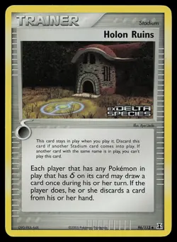 Pokemon Card - Holon Ruins Delta Species Stamped 96/113 Reverse Holo - Image 1
